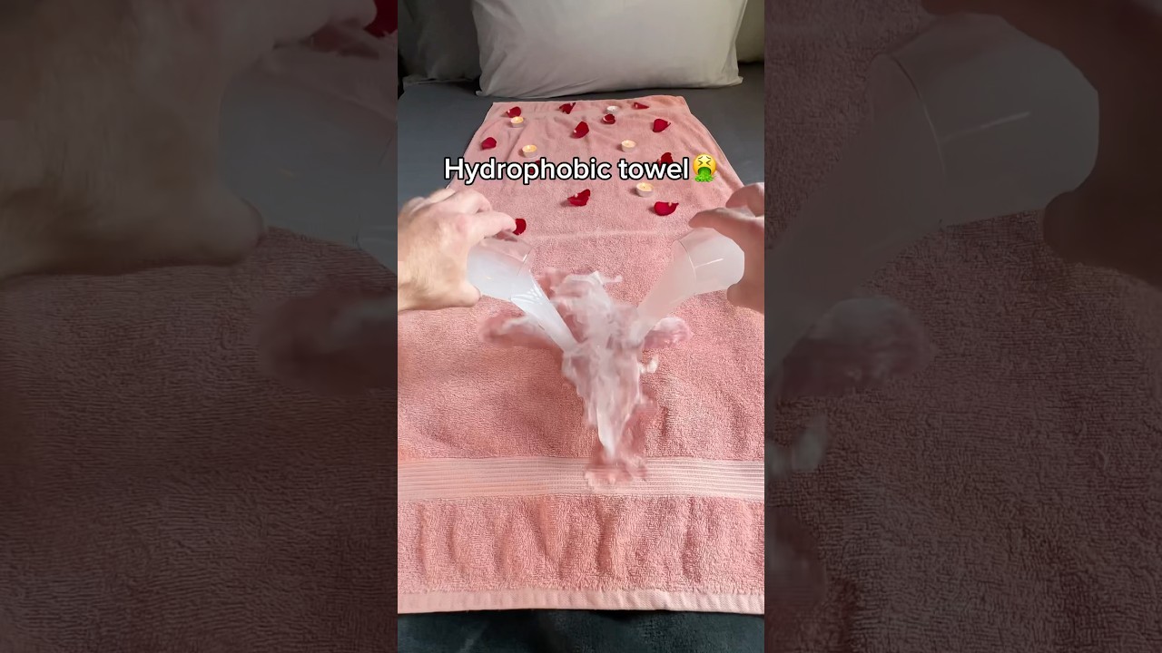 Hydrophobic towels are just waste of money 🤦&zwj;♂️ #couplesblanket #blanket #waterproofblanket