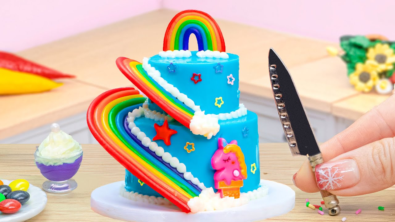 Fascinating Rainbow Cakes | Amazing KitKat Chocolate Rainbow Cake Decorating