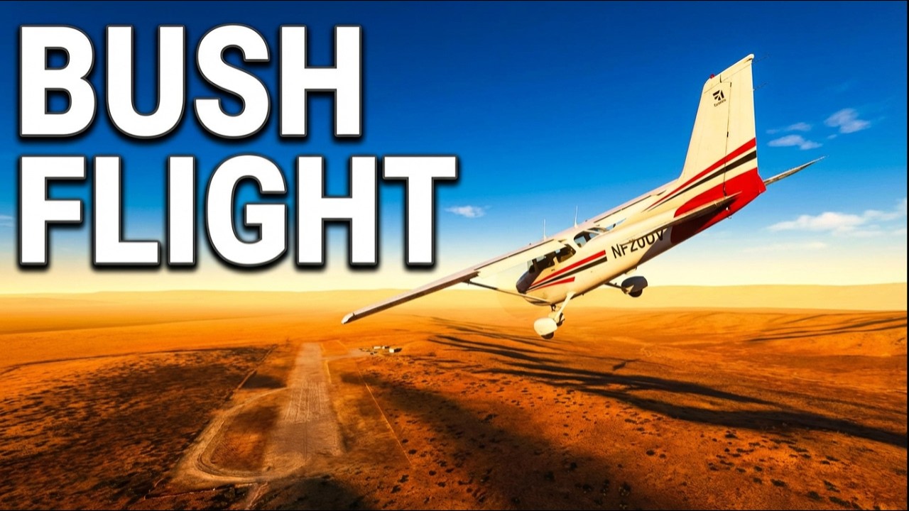 Microsoft Flight Simulator | Bokspits to Van Zylsrus Scenic Bush Flight | No Commentary