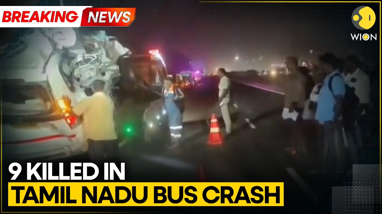 Breaking: Nine Killed in Tamil Nadu Bus-SUV-Car Collision | WION