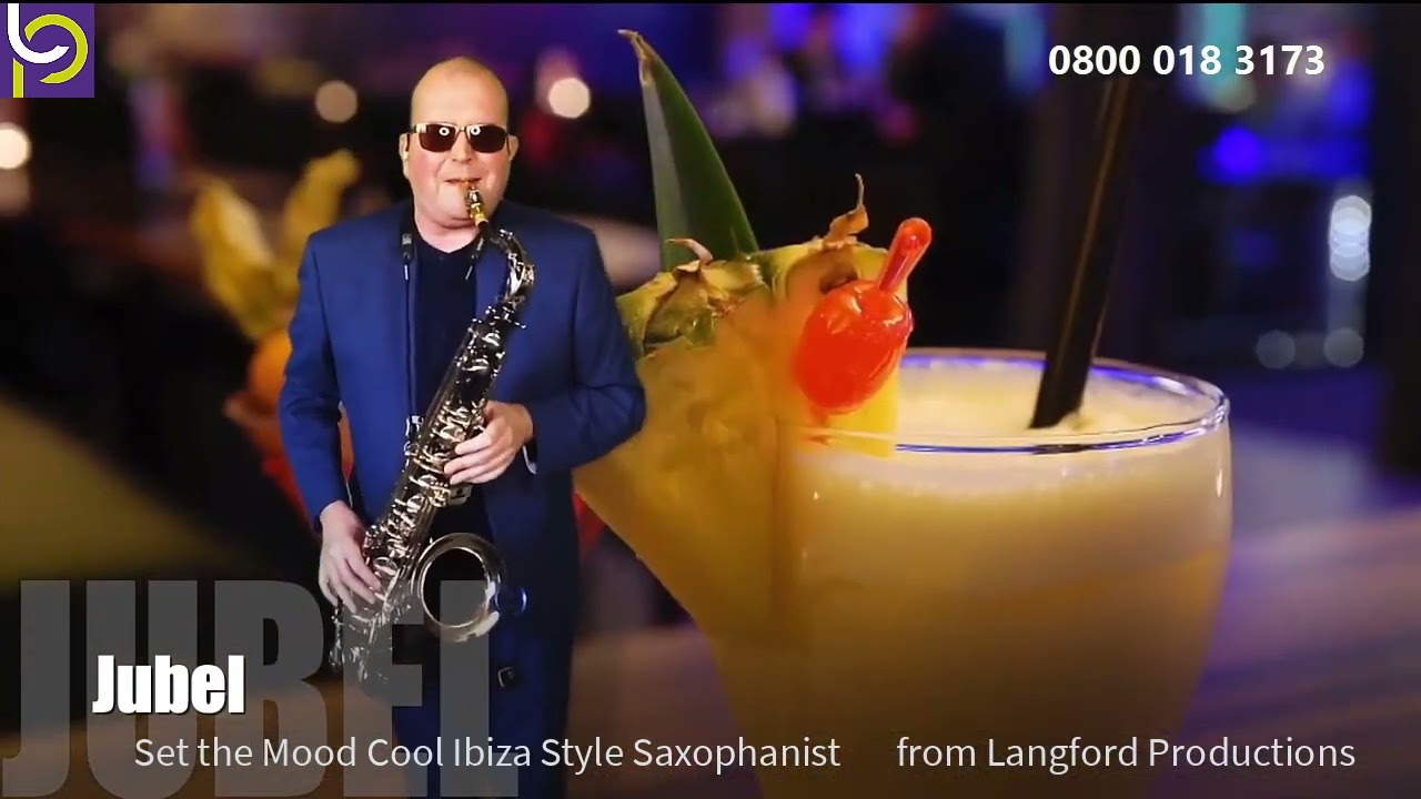 Cool Ibiza Style Sax Player