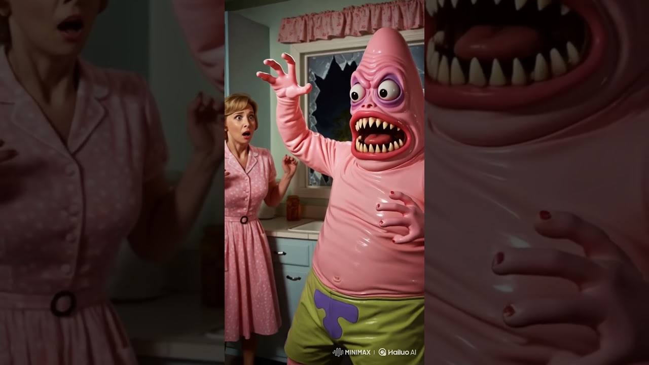Patrick Monstro ataca fam&iacute;lia em 1950! 👹🧟&zwj;♂️🕰️
