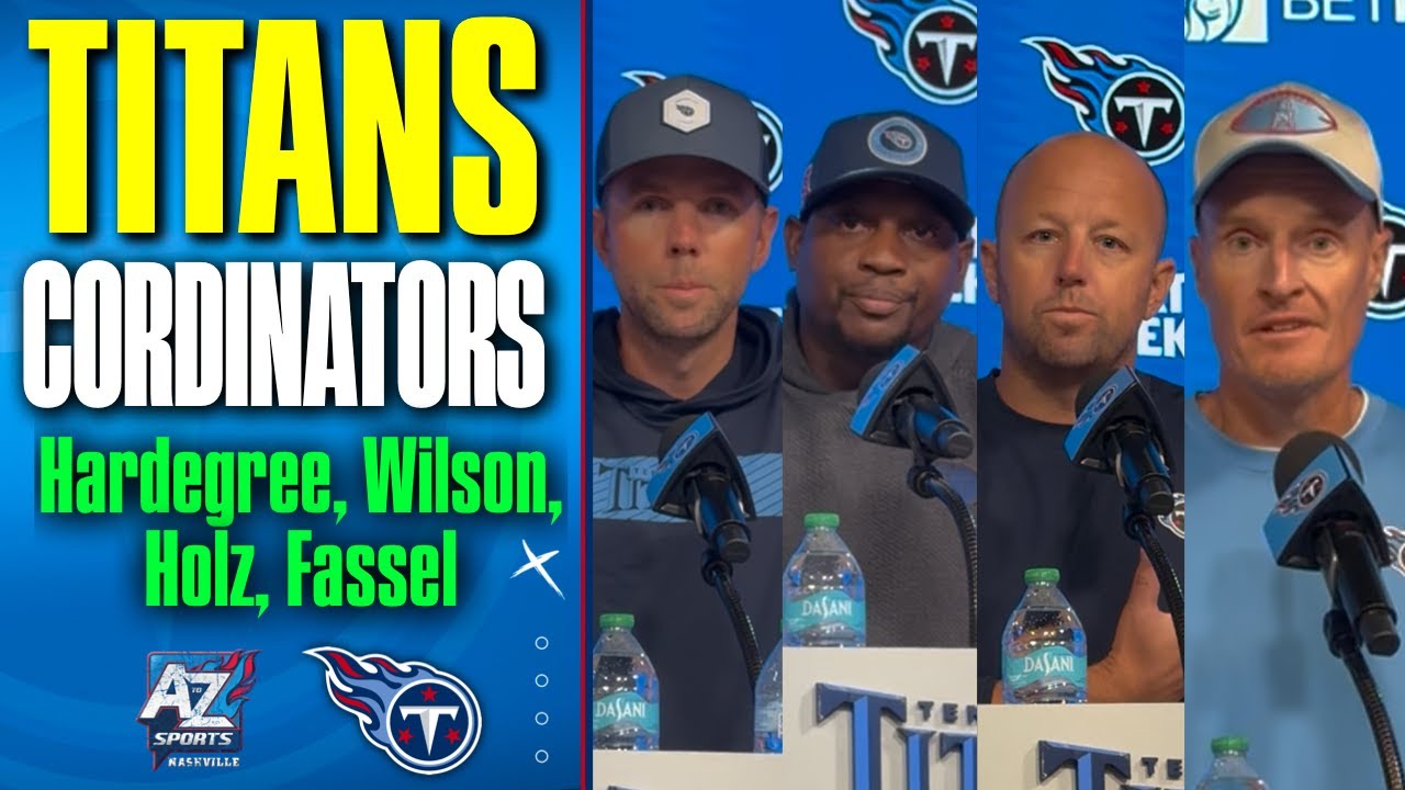 Titans Coordinators Press Conference: Dennard Wilson, Nick Holz, Bo Hardegree, & Bones Fassel