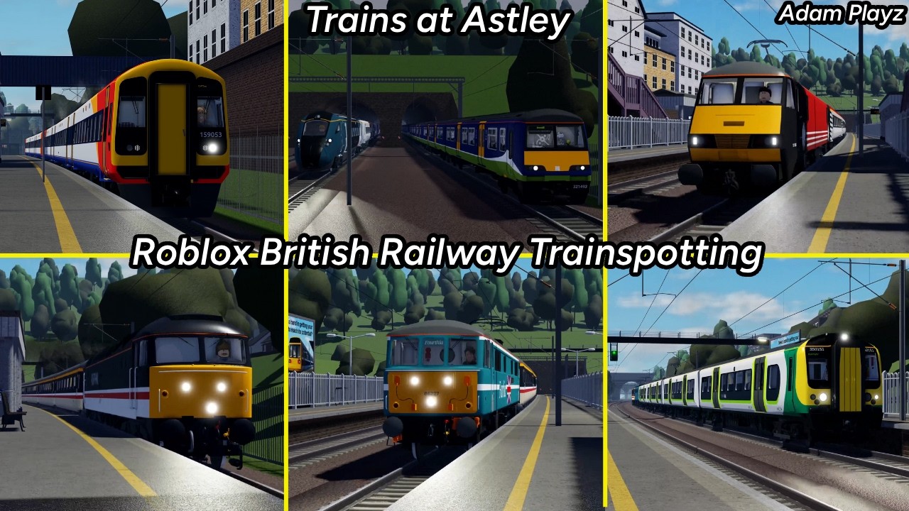 Trains at Astley (Roblox British Railway Trainspotting (08/02/26-09/02/26)