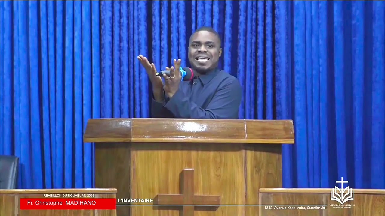 Exhortation : L'INVENTAIRE réveillon du nouvel an 2026 Kinshasa Tabernacle de la lumière du soir