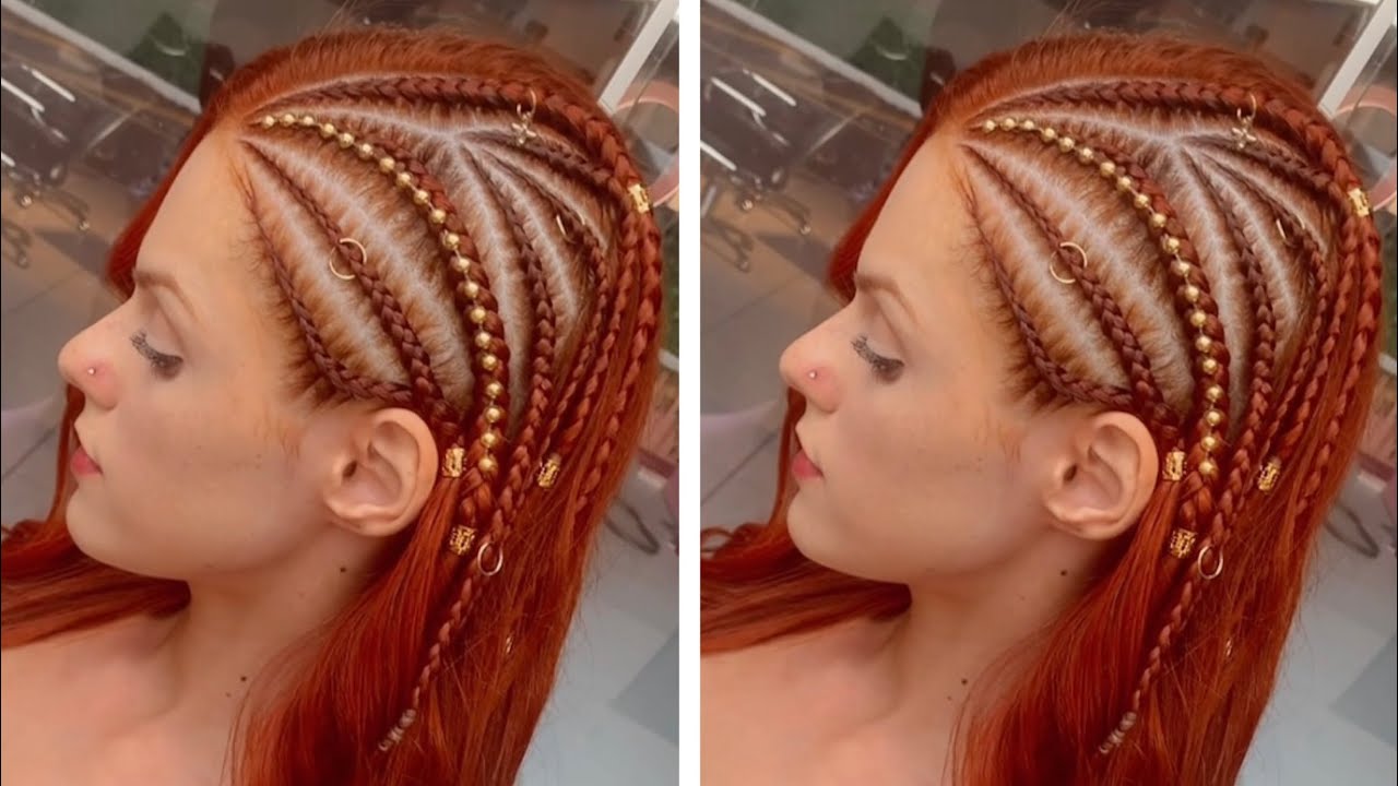 TRANÇA NAGÔ LATERAL (estilo novo e diferente) passo a passo ⭐️