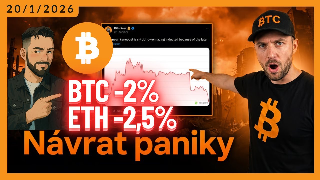 Bitcoin na HRANE - Návrat PANIKY či konsolidácia? 🔴 #BTC #kryptoraňajky