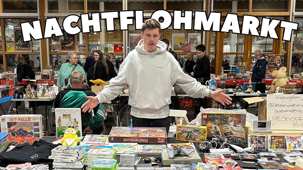 8 Stunden auf einem Nachtflohmarkt verkaufen!(TASCHENDIEBE UNTERWEGS👮)