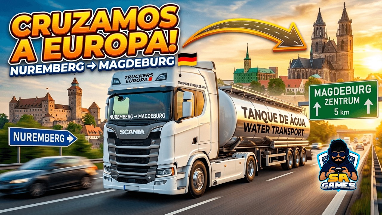 01 Euro Truck Simulator 2 - De Nurembergue para Magdeburgo
