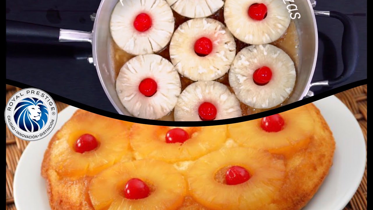 Como hacer volteado de piña con #Royal Prestige 👌😋
