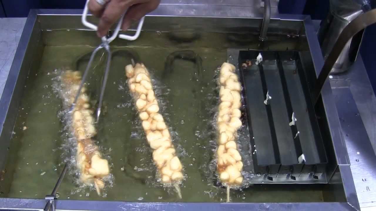 Learn how to make Funnel Swirls (Funnel Cakes on a Stick)
