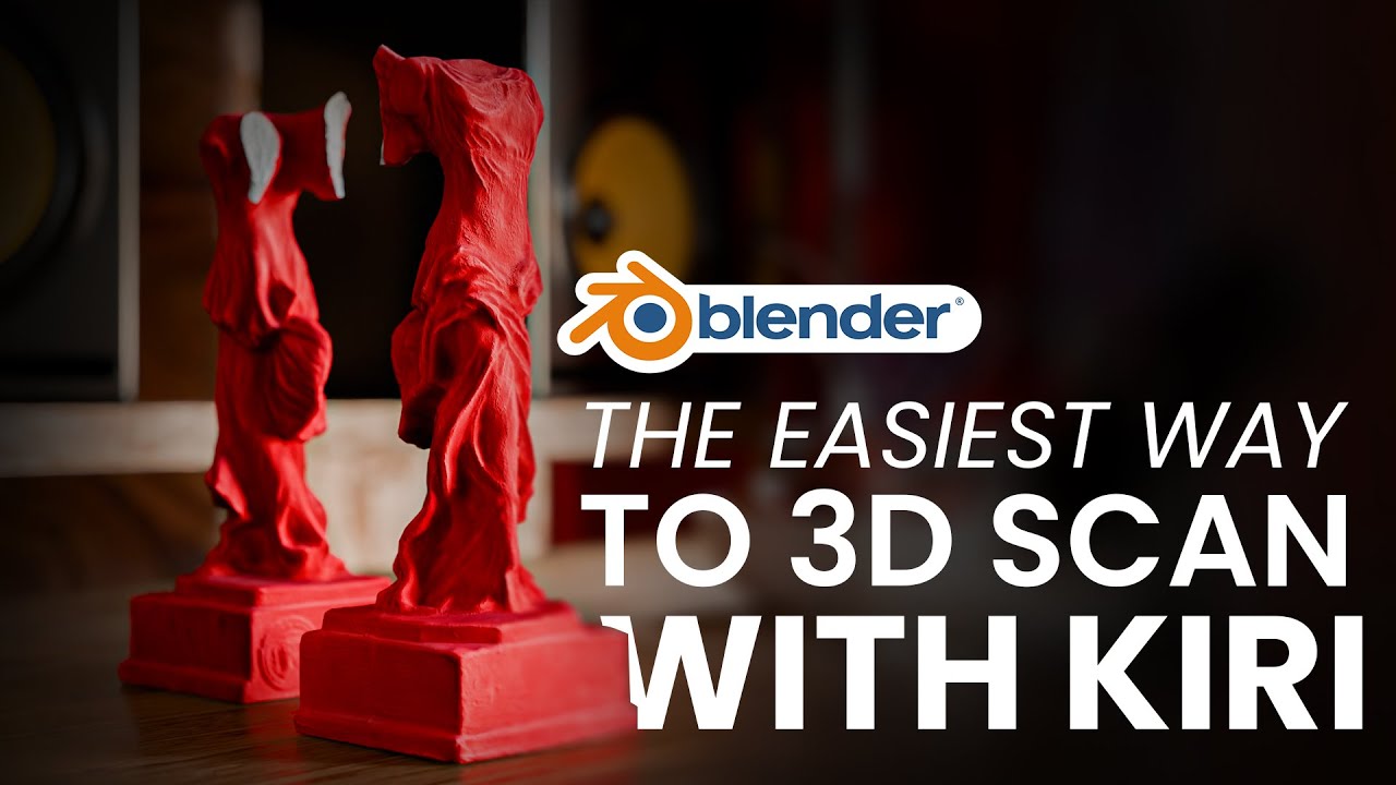 Blender Tutorial - The Easiest Way to 3D Scan with Kiri Engine