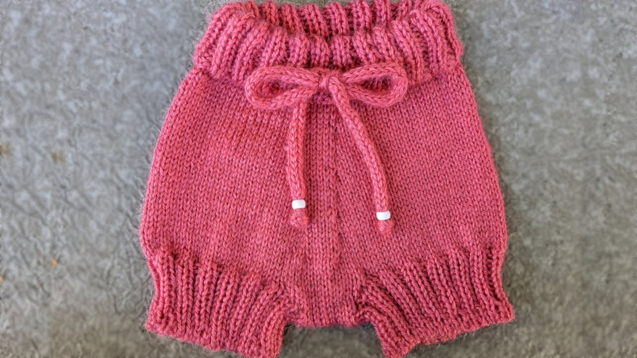Knit Baby Diaper Cover Tutorial