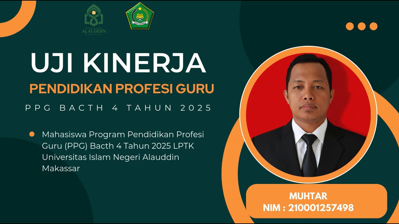 UJI KINERJA (UKIN) PPG BACTH 4 TAHUN 2025