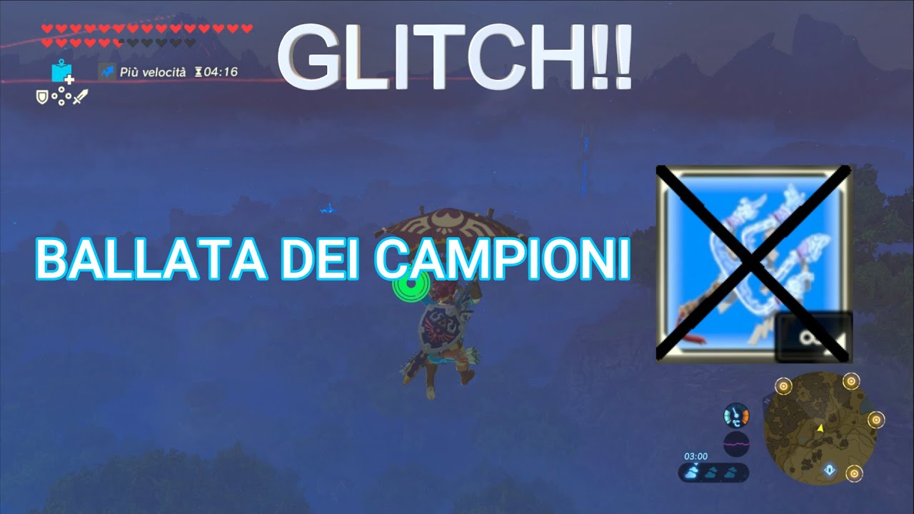 Fare la ballata dei campioni senza tetralama glitch breath of the wild