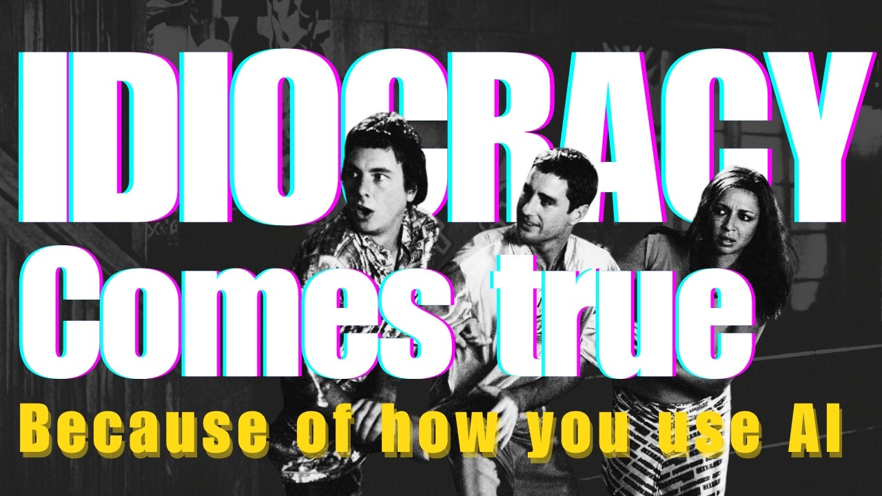 AI companies profit from you NOT thinking. Will the movie Idiocracy becomes a documentary?