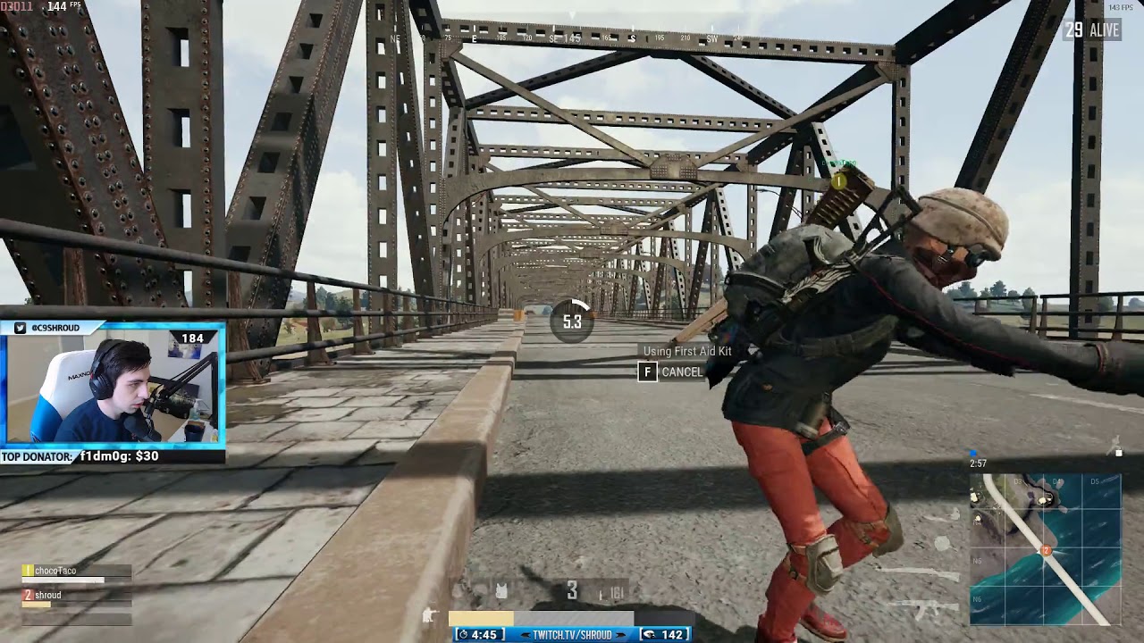 Shroud, ChocoTaco, Chad squad | Kar98k + AKM | PLAYERUNKNOWN'S BATTLEGROUNDS | May 8