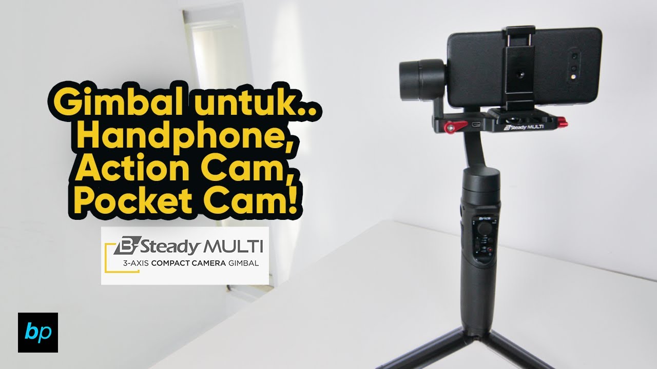 Gimbal ALL IN ONE Brica B-Steady MULTI 3 Axis Unboxing & Review INDONESIA | Buka paket