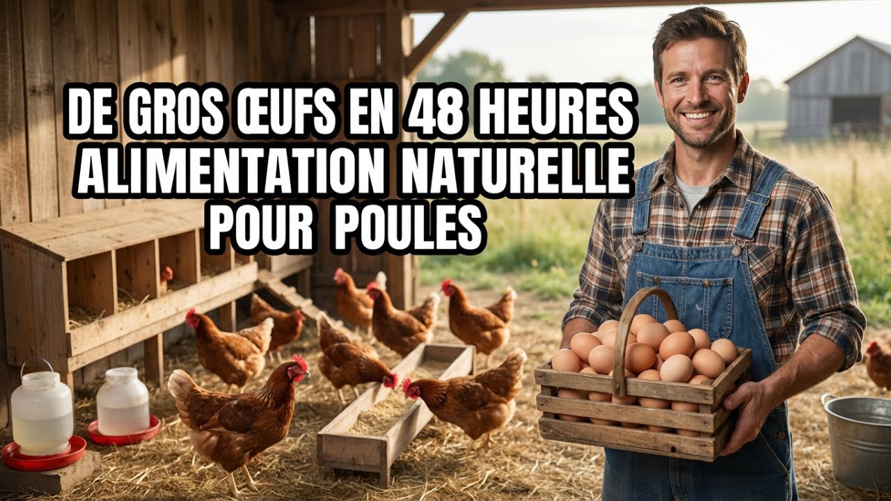 Voici comment j'ai obtenu de gros œufs en 48 heures avec une alimentation naturelle pour poules