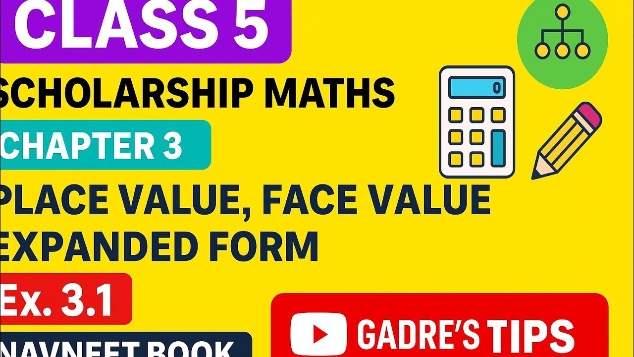 Class  5 Scholership Maths Ex. 3.1 Navneet book