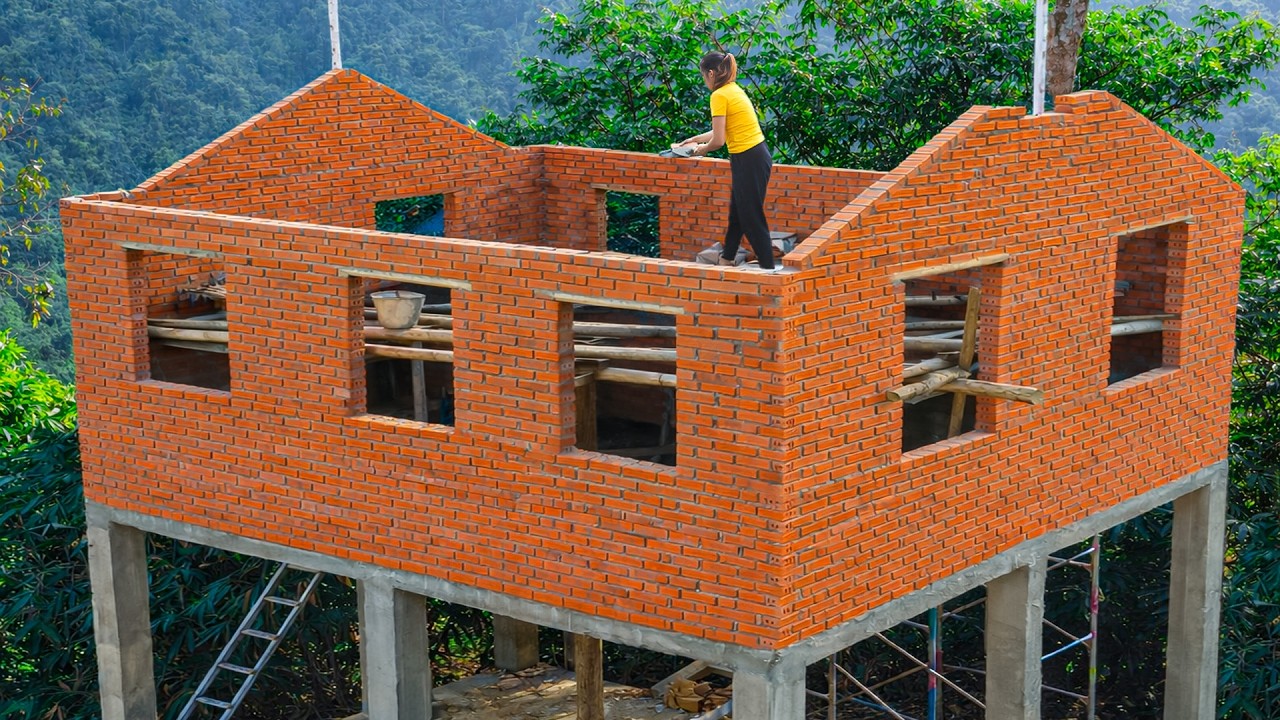 Full Video: 55 Days of Determination – Building a 49m² Off-Grid Home Deep in the Untouched Forest