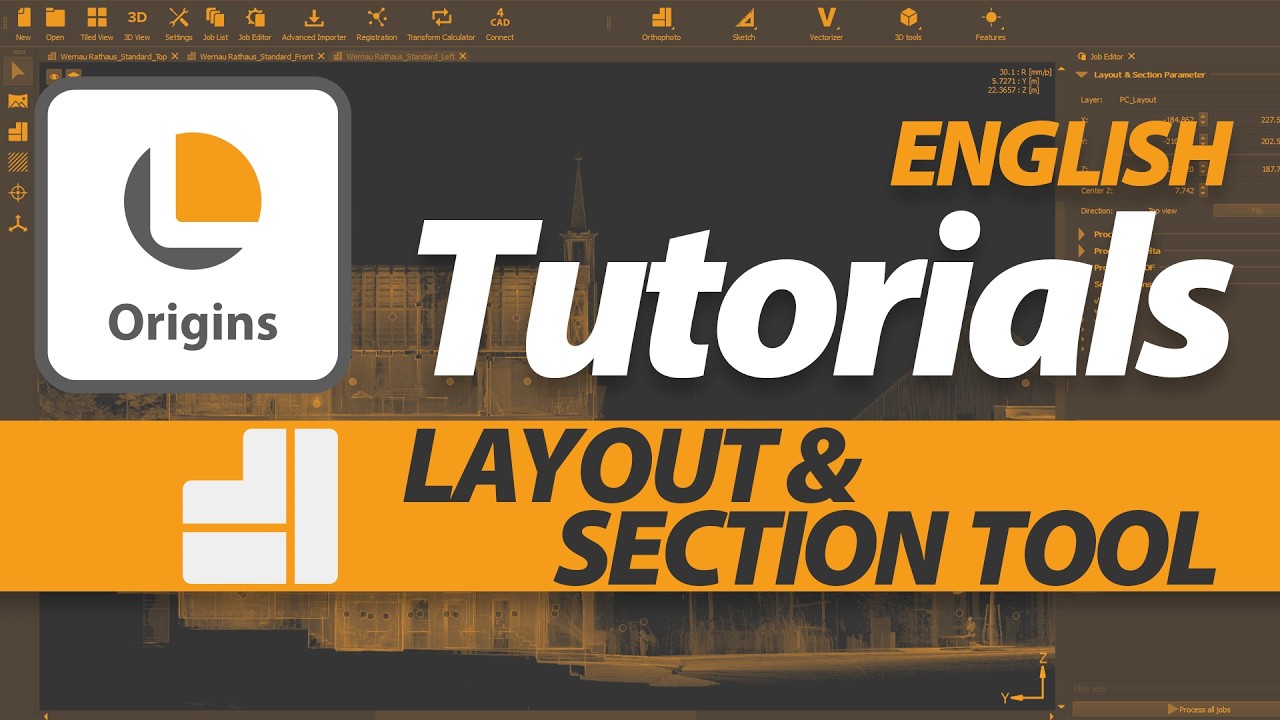 PointCab Origins – Layout & Section Tool