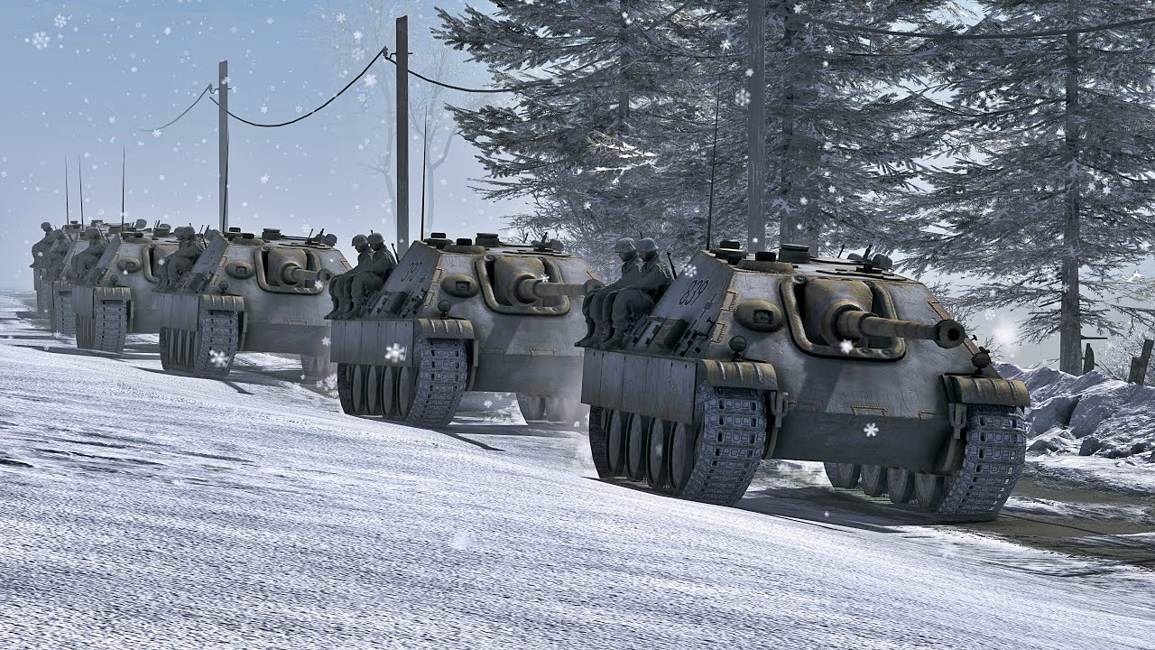 German Jagdpanthers Ambushed by US AT Guns | Gates of Hell
