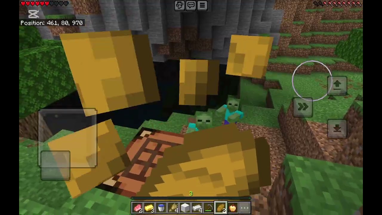 Minecraft manhunt with olivia and mya 1