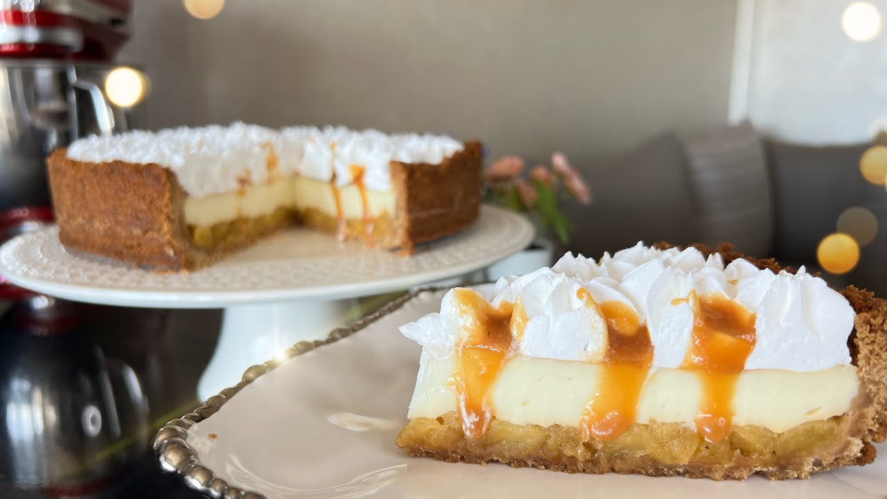 تارت الفلان والتفاح المعسل مذاق لا يقاوم و سهلة التحضير tarte flan aux pommes caramélisées
