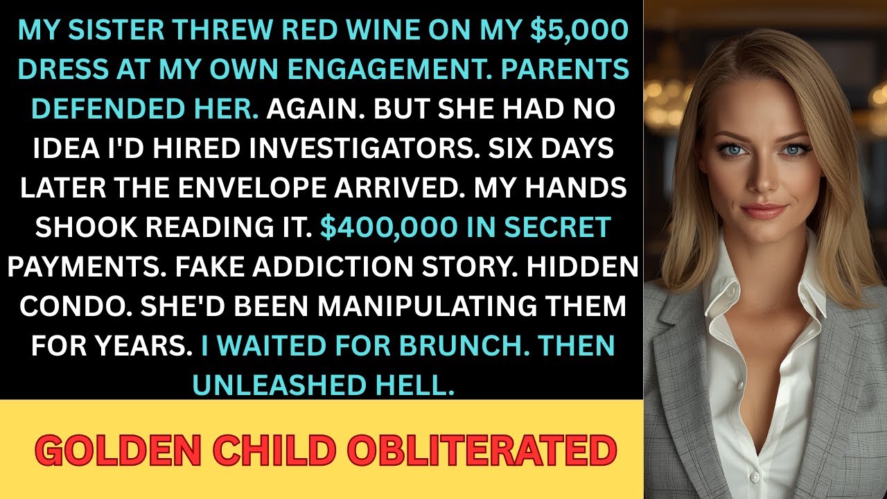 My Sister Threw Red Wine on My $5,000 Dress at My Engagement—She Didn’t Know What I’d Already Found