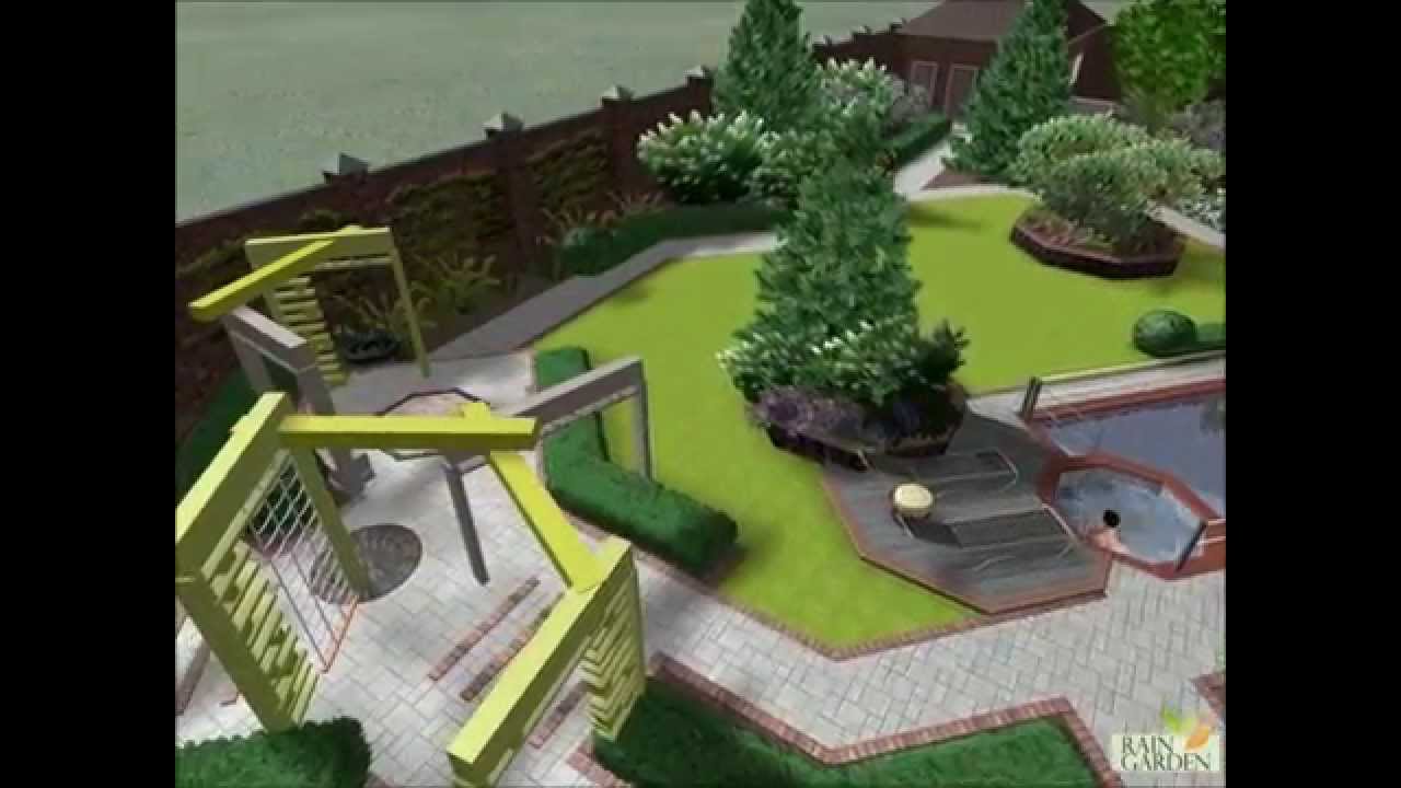 Проект участка выполнен ландшафтным бюро RainGarden
