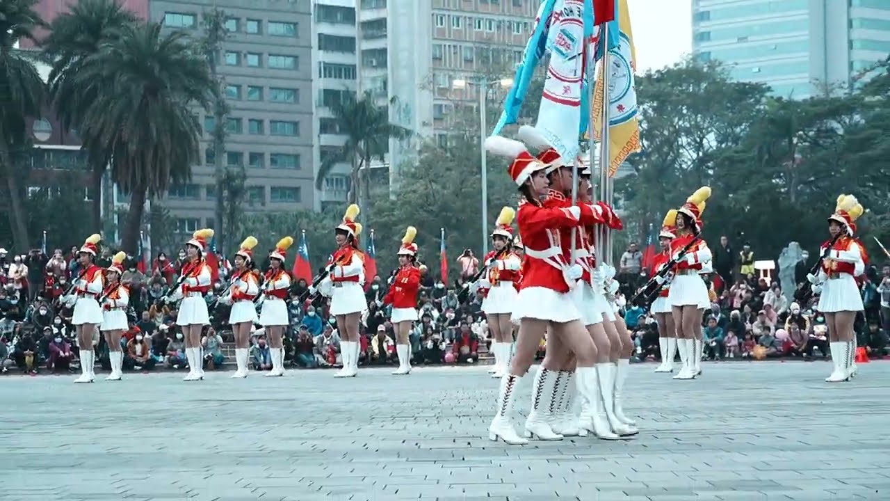 2025 1. 1. 高雄市元旦升旗典禮-高雄女中樂儀隊 完整版  