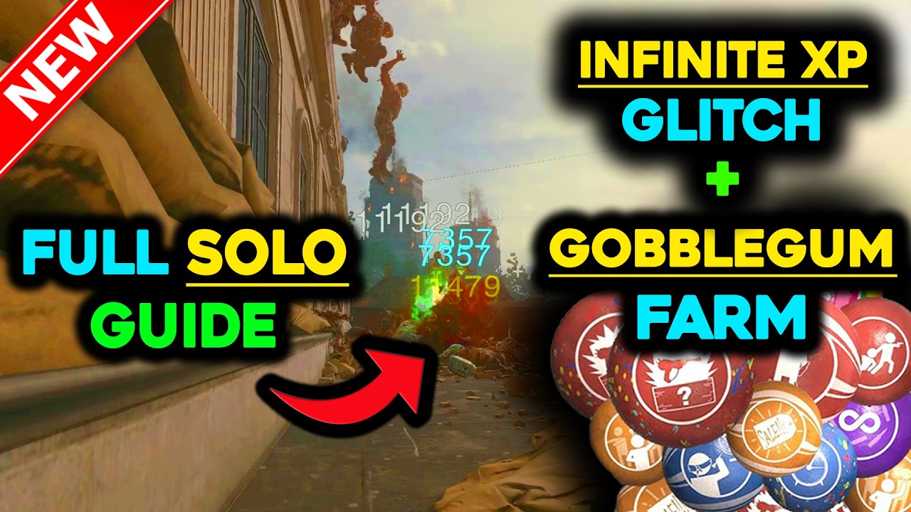 ✅BO6 INFINITE XP + GOBBLEGUMS GLITCH (SOLO AFK)✅BO6 ZOMBIES GOBBLEGUM FARM CHOPPER GUNNER GLITCH