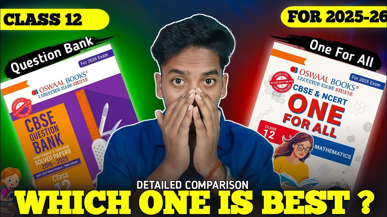 Oswaal Question Bank VS Oswaal One For All Class 12 | Detailed Comparison | Which one is Best ?