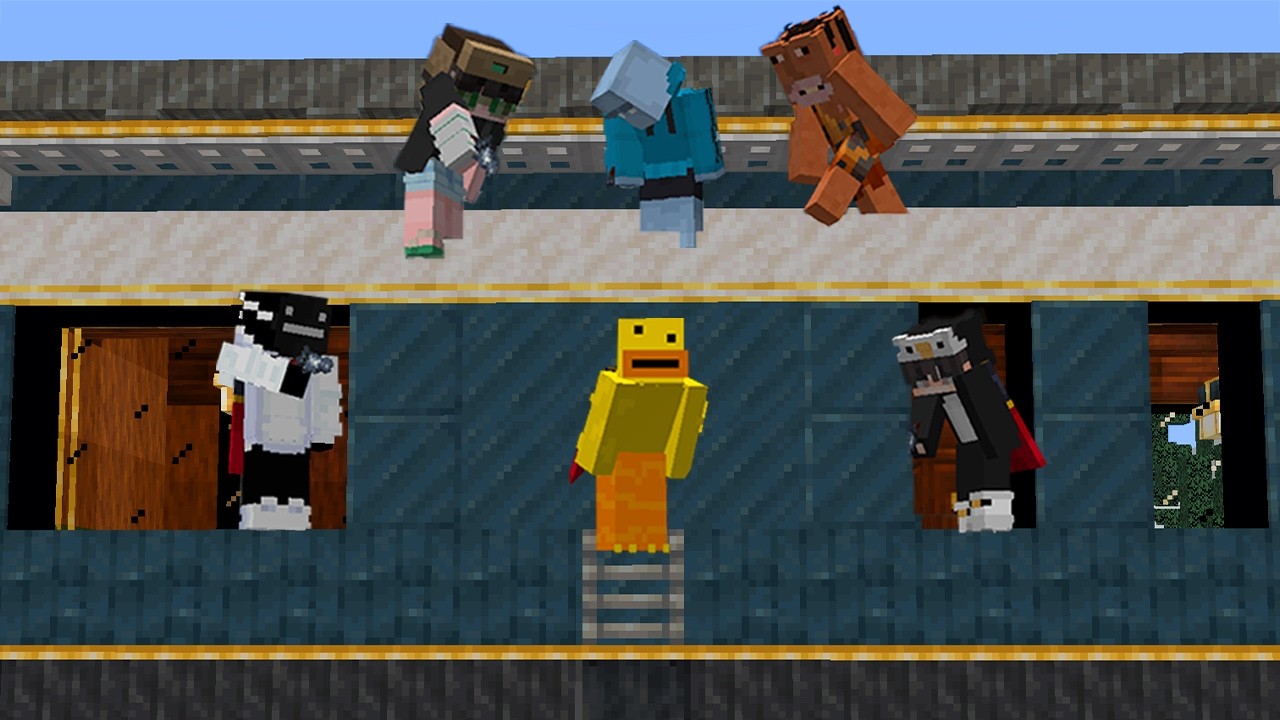 Minecraft Oynuyoruz Ama Aramızda Bir KATİL VAR..