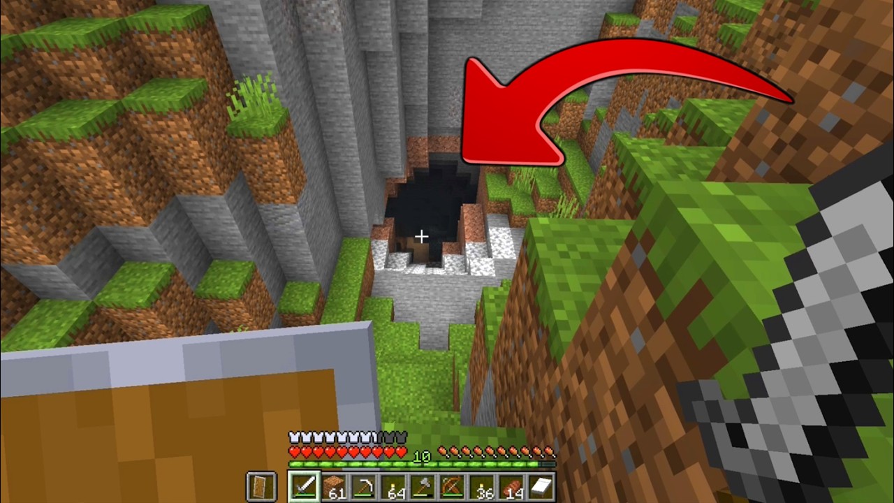ENTRANDO A UNA CUEVA POR PRIMERA VEZ EN MINECRAFT #8