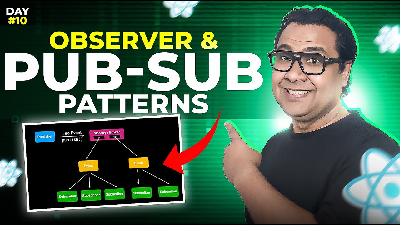 Pub-Sub против Observer в React — подробное описание, архитектура и рабочая демонстрация