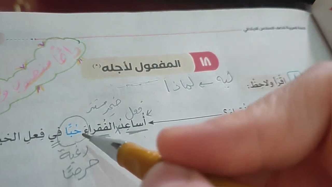 شرح المفعول لأجله للصف الخامس والسادس الابتدائي ٢٠٢٥/ ٢٠٢٦م قبل البدء في منهج الصف السادس الابتدائي 