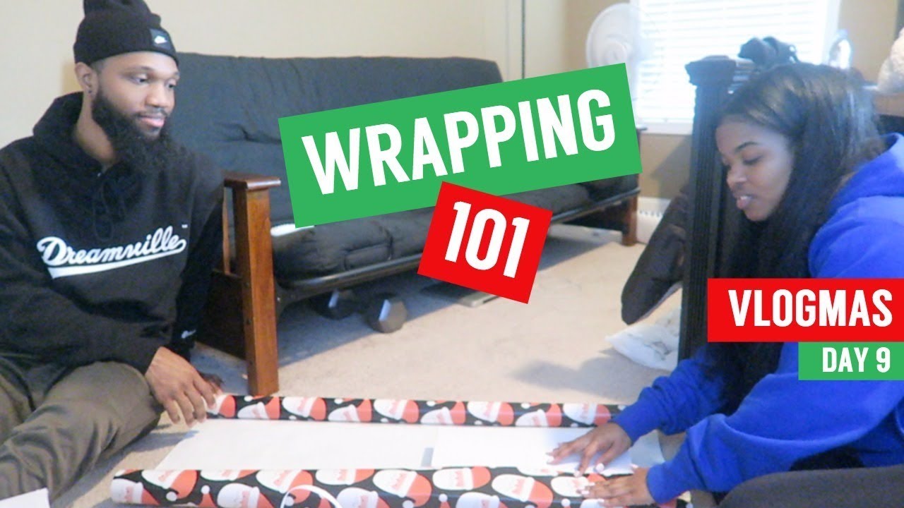 TEACHING HIM HOW TO WRAP THE PERFECT GIFT | VLOGMAS DAY 9