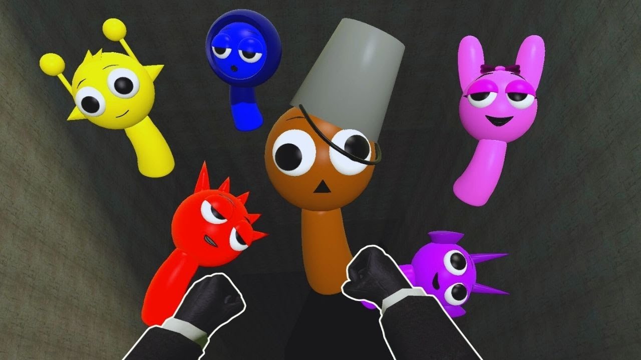 MEGA PUNCH İLE TÜM SPRUNKİ AİLESİNİ ÇUKURA ATIYORUM GARRY'S MOD