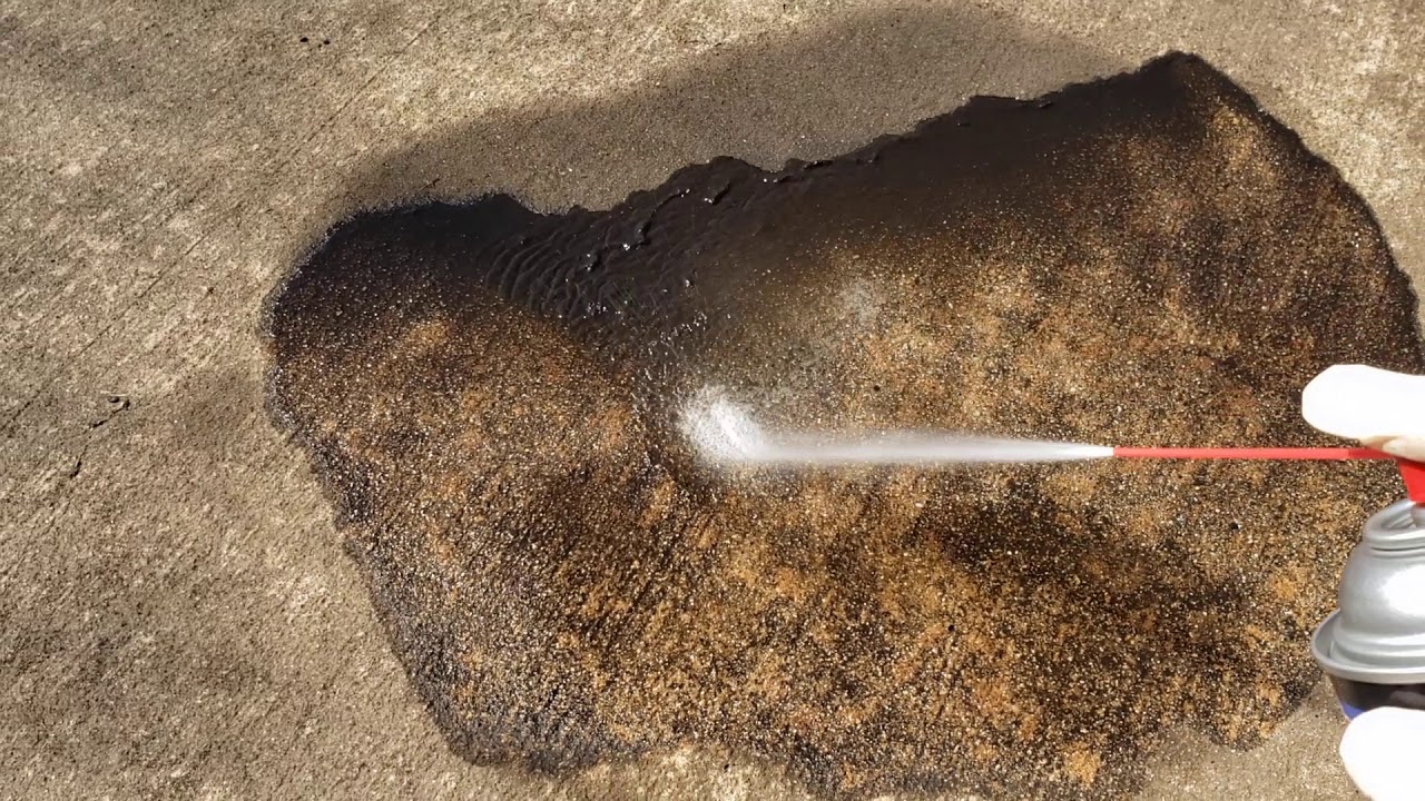 How to Clean Old Dried Oil Stains from Concrete Driveway