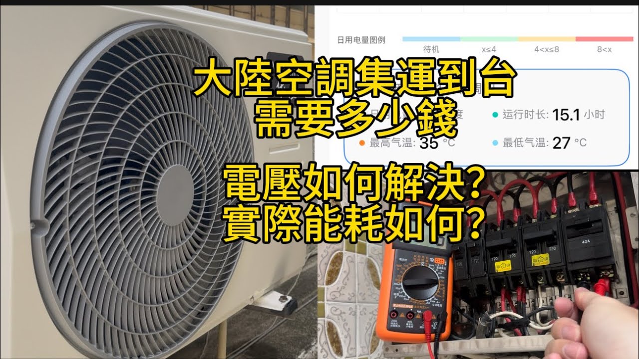 大陸空調集運到台要多少錢？大陸空調能耗及使用體驗分享