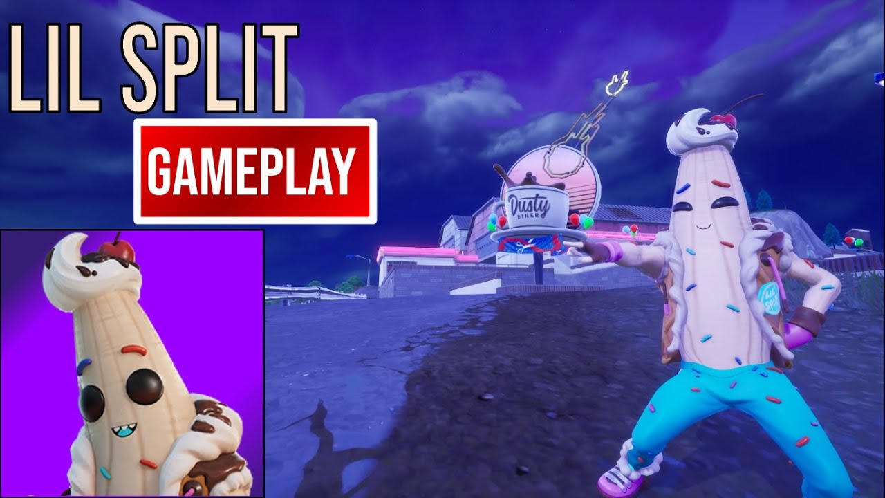 New Lil Split Skin Gameplay (Fortnite Battle Royale)