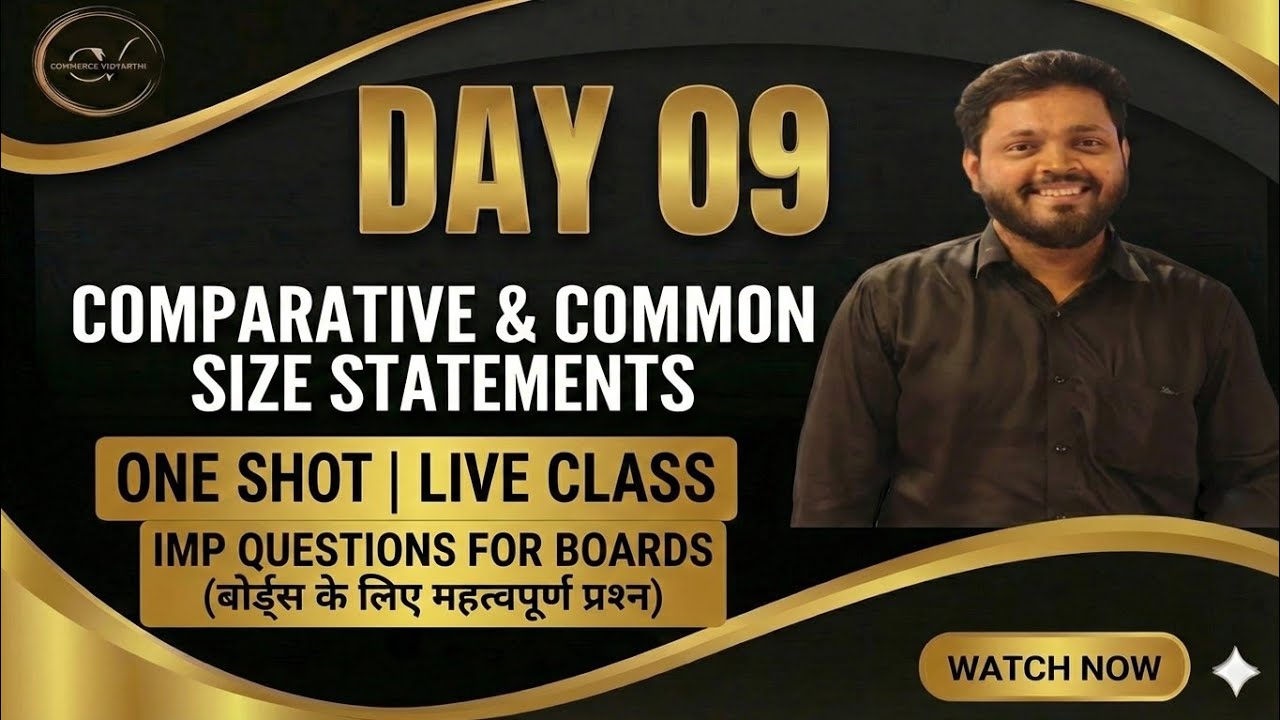Comparative & Common Size Statements One Shot | Class 12 Accountancy Boards 2026 | Full Chapter 