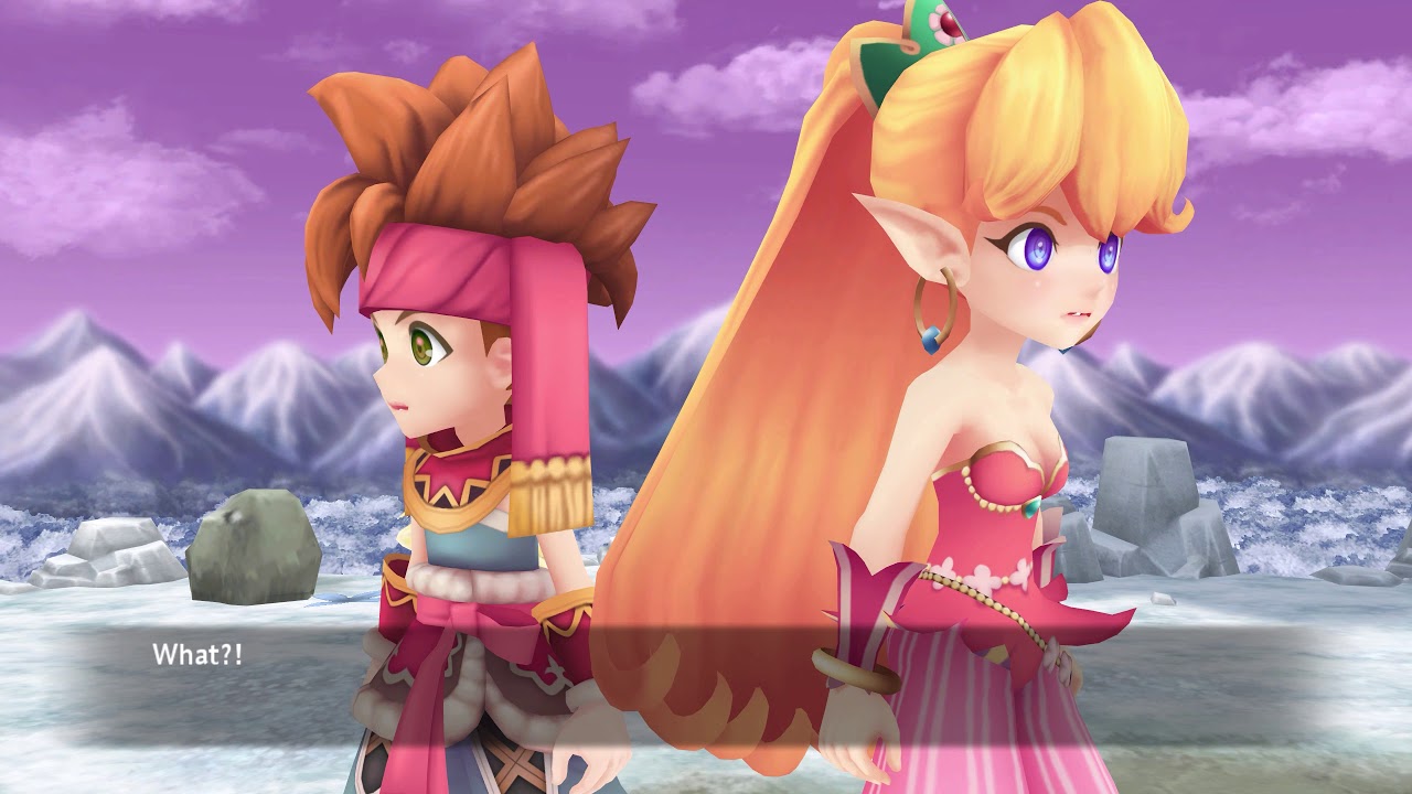 Secret of Mana Remake Mana Fortress 2 BOSS MANA BEAST ENDING