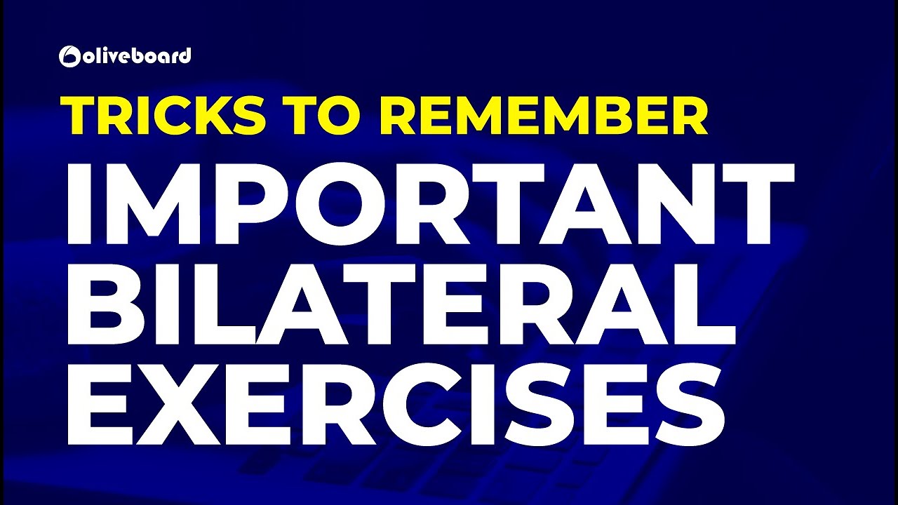 Tricks to Remember Bilateral Exercises | Static GK Tricks | General Awareness | Current Affairs