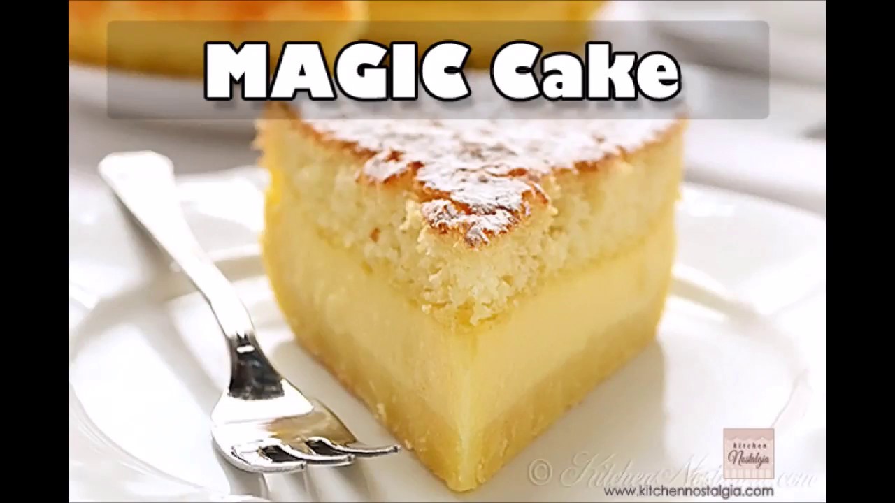 1 batter during baking MAGICALLY separates into 3 layers: Magic Cake