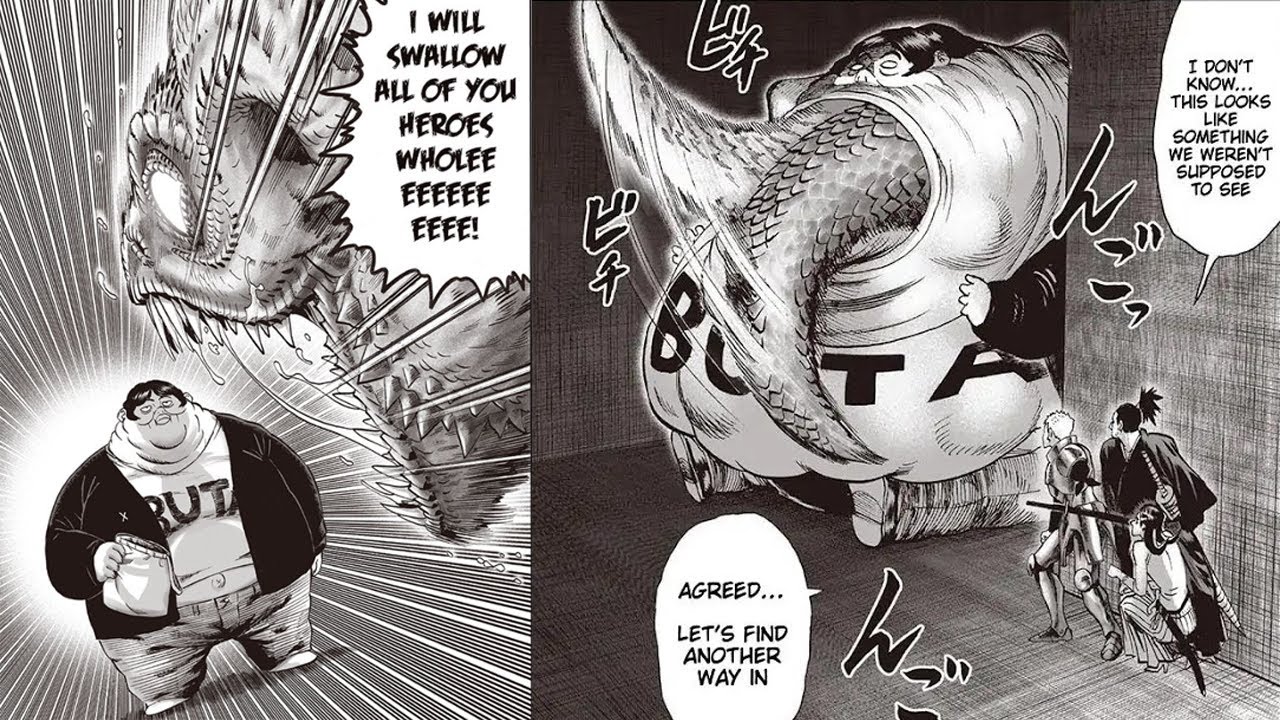 Pig God (S Class Hero) Vs The Great Food Tub (Crocodile) | One Punch Man HQ