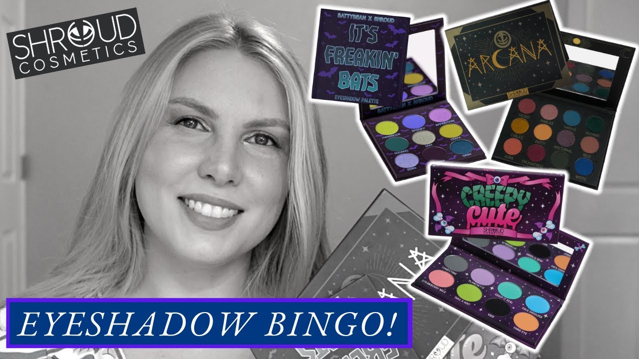 Eyeshadow Bingo with my Shroud Cosmetics Palettes
