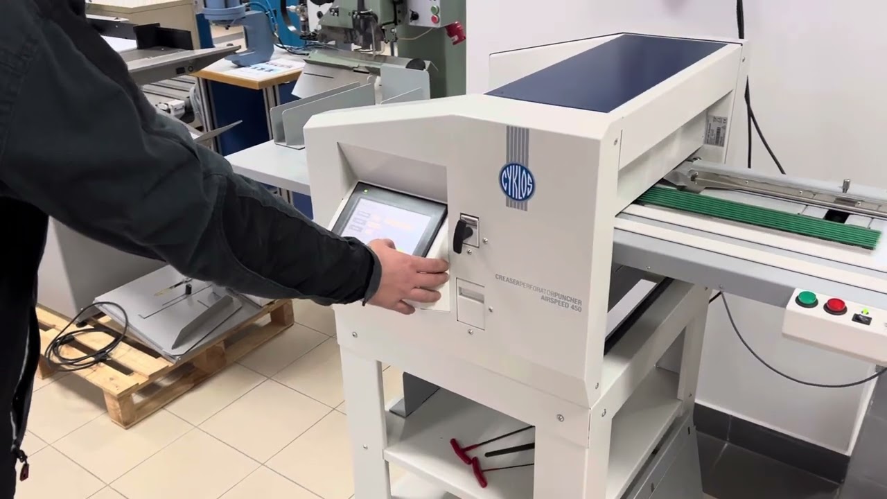 Automatic creasing and folding machine Cyklos Airspeed 450 + Trifold 360